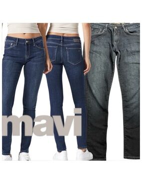 Mavi Dark Wash Alexa Mid-Rise Skinny Jeans (29x29)